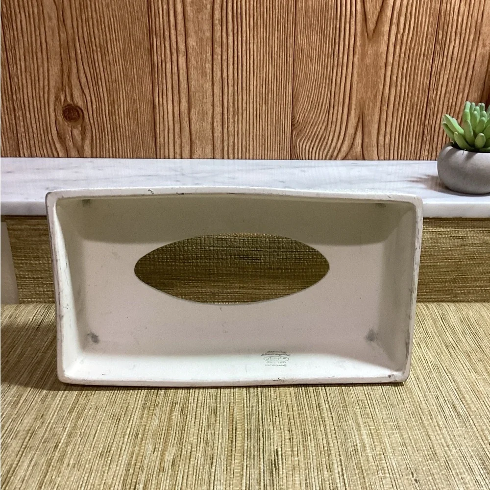 Vintage Stangl Pottery Splatterware Rectangular Tissue Box Cover